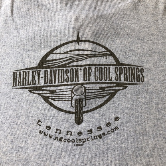 Vtg Harley-Davidson Cool Springs, TN Zipper Shirt - Picture 6 of 7